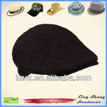 LSC49 Ningbo Lingshang de encargo de la pato-Lengua invierno de la manera hizo punto el sombrero de la gorrita tejida de la señora
